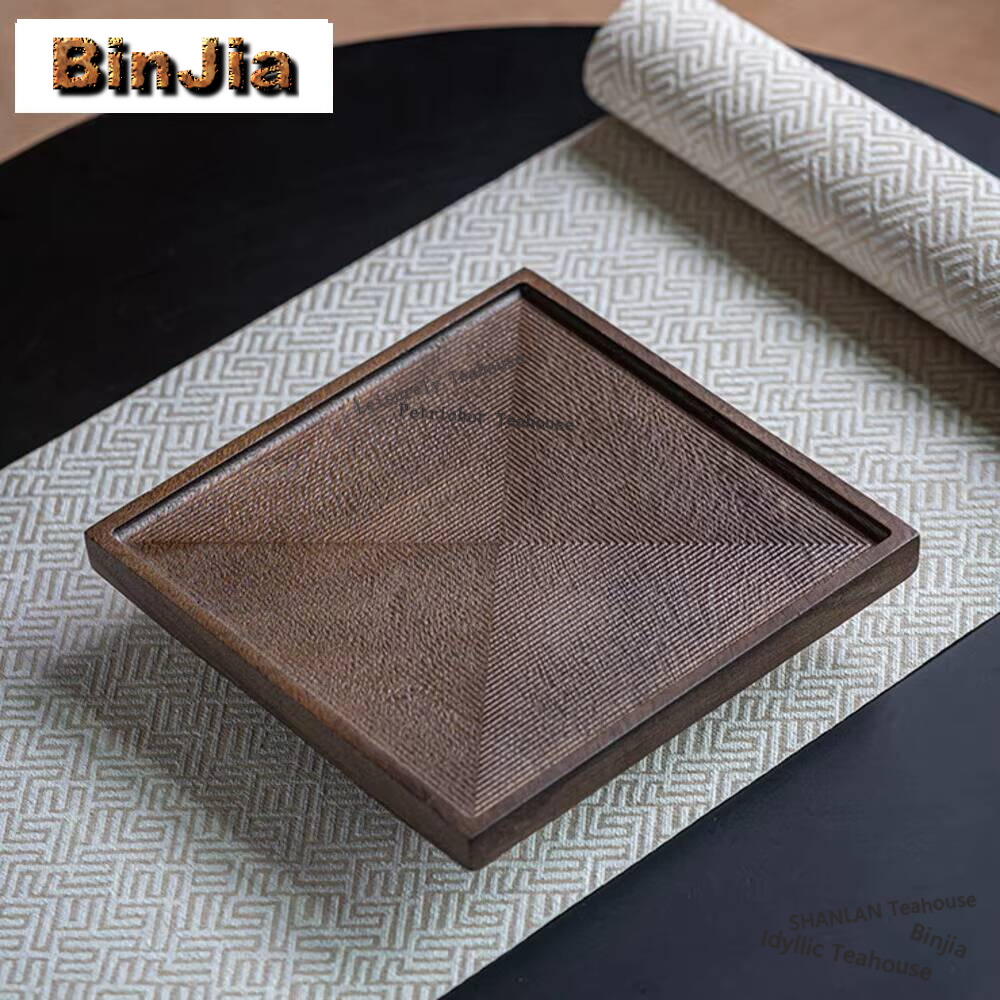 Walnut Square Tableware Solid  - đánh giá và giá Japanese Snacks