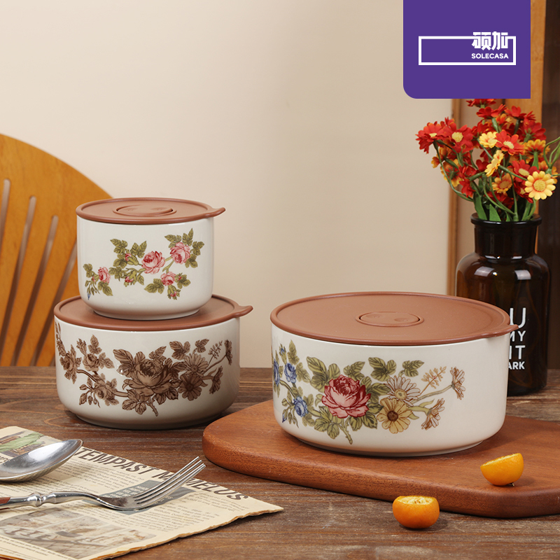SOLECASA Elegant Rose Pattern  - đánh giá và giá Bento Box