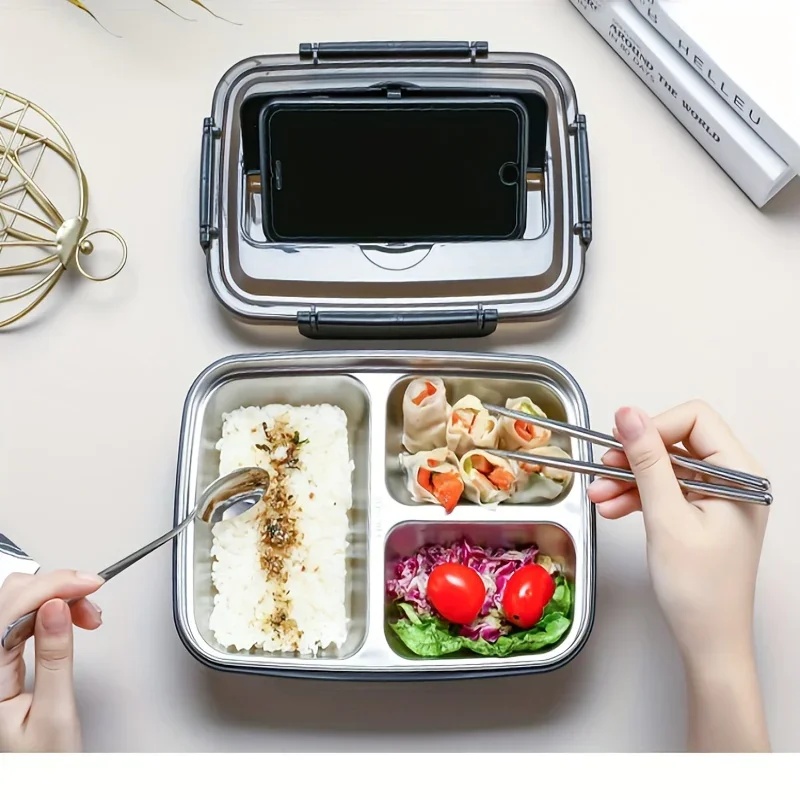 Leak-Proof Stainless Steel Lun - đánh giá và giá Bento Box