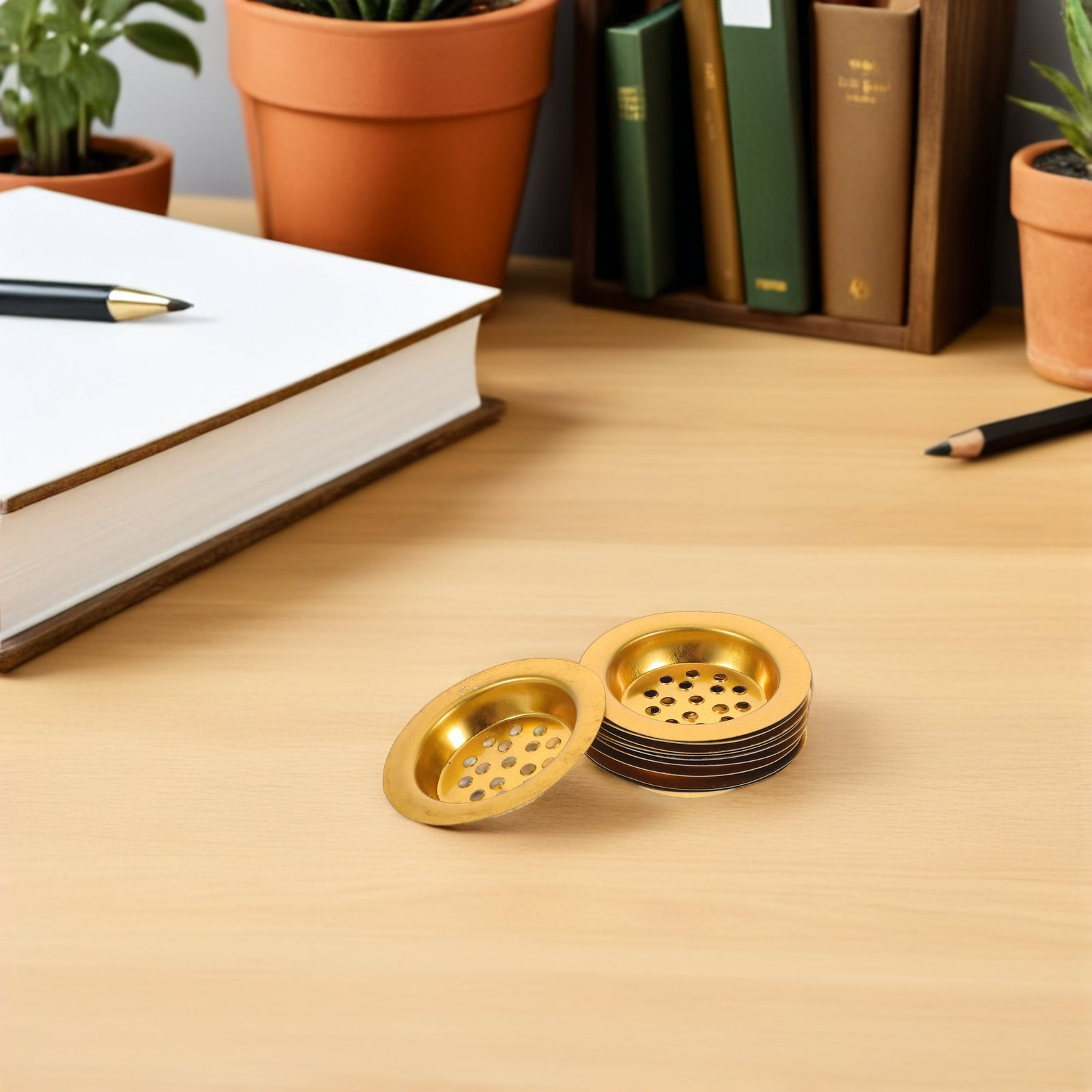 10Pcs Incense Burner Tray Gold - đánh giá và giá Incense Holder