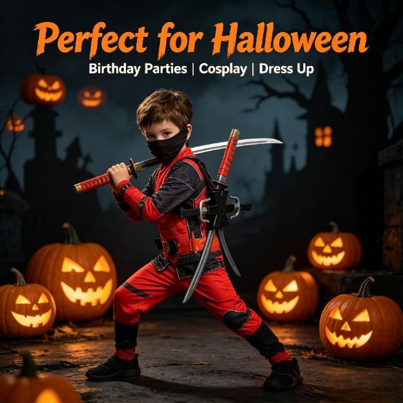 Halloween 1: 1 Ninja Set Child - đánh giá và giá Japanese Knife