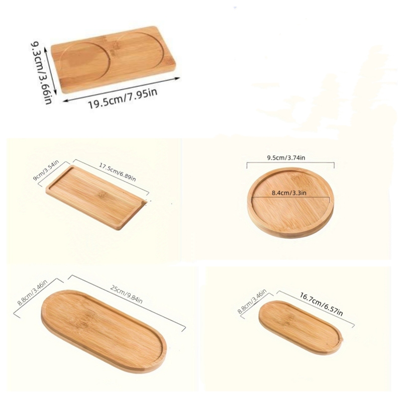 2Pcs/Wooden Tray Round Wooden  - đánh giá và giá Japanese Snacks